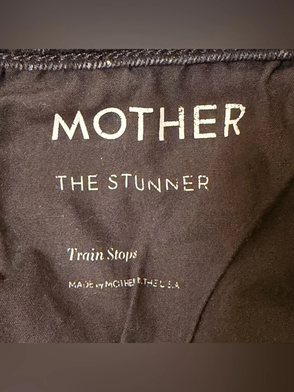 MOTHER The Stunner High Rise Skinny Jeans 29 Charcoal “Train Stops” Denim - Picture 10 of 13